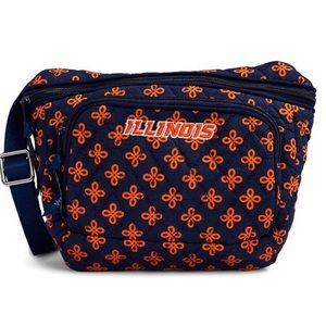 Vera Bradley University of Illinois Belt Bag, Navy, Orange